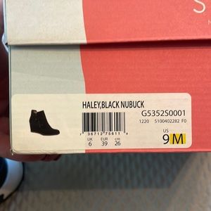 Soul Hailey black wedge boots